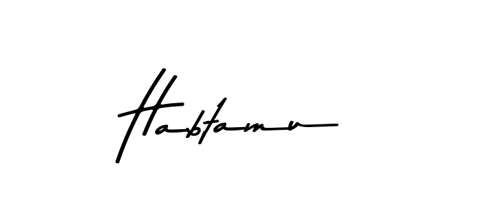 The best way (Asem Kandis PERSONAL USE) to make a short signature is to pick only two or three words in your name. The name Habtamu include a total of six letters. For converting this name. Habtamu signature style 9 images and pictures png