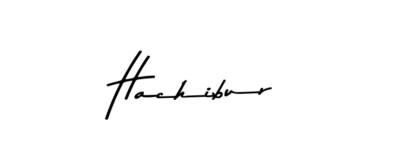 How to make Hachibur name signature. Use Asem Kandis PERSONAL USE style for creating short signs online. This is the latest handwritten sign. Hachibur signature style 9 images and pictures png