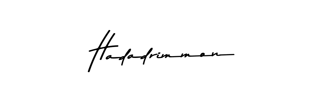Also we have Hadadrimmon name is the best signature style. Create professional handwritten signature collection using Asem Kandis PERSONAL USE autograph style. Hadadrimmon signature style 9 images and pictures png