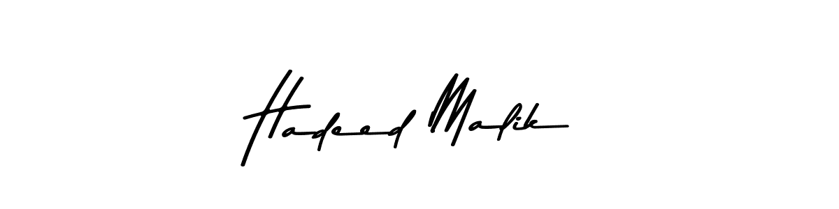 Hadeed Malik stylish signature style. Best Handwritten Sign (Asem Kandis PERSONAL USE) for my name. Handwritten Signature Collection Ideas for my name Hadeed Malik. Hadeed Malik signature style 9 images and pictures png