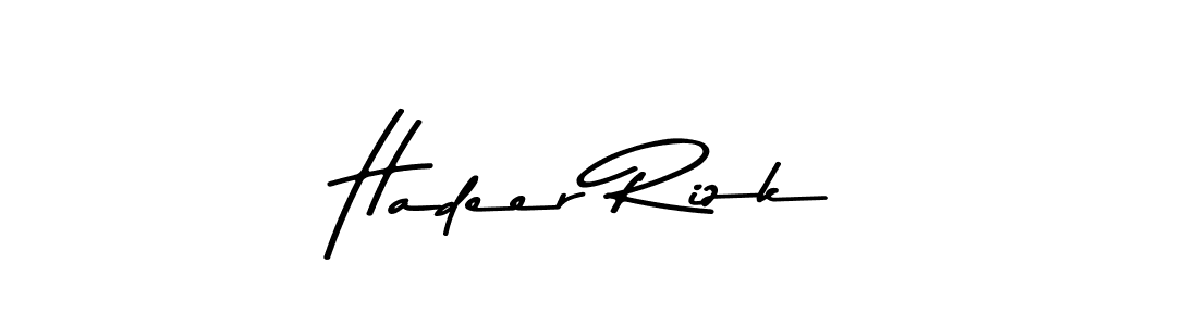 How to make Hadeer Rizk signature? Asem Kandis PERSONAL USE is a professional autograph style. Create handwritten signature for Hadeer Rizk name. Hadeer Rizk signature style 9 images and pictures png