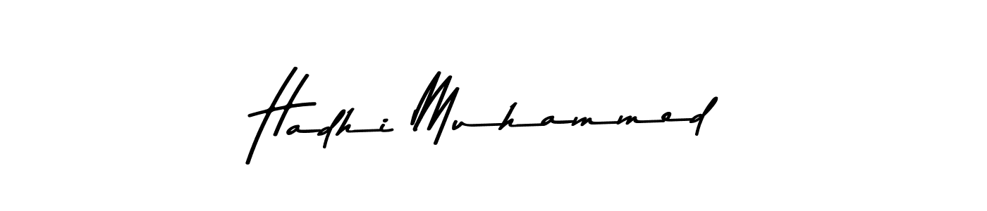 How to make Hadhi Muhammed name signature. Use Asem Kandis PERSONAL USE style for creating short signs online. This is the latest handwritten sign. Hadhi Muhammed signature style 9 images and pictures png