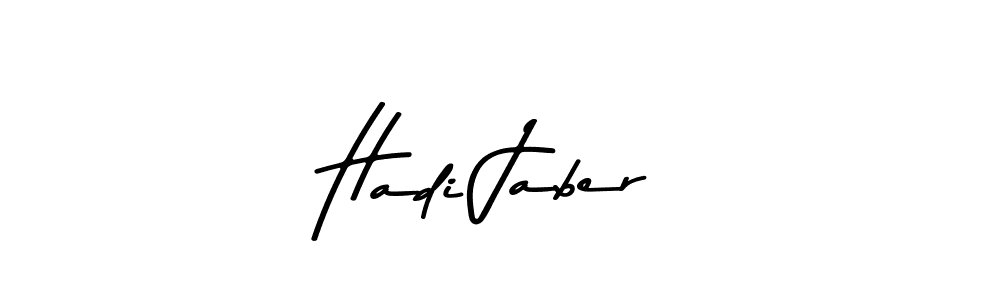 Create a beautiful signature design for name Hadi Jaber. With this signature (Asem Kandis PERSONAL USE) fonts, you can make a handwritten signature for free. Hadi Jaber signature style 9 images and pictures png