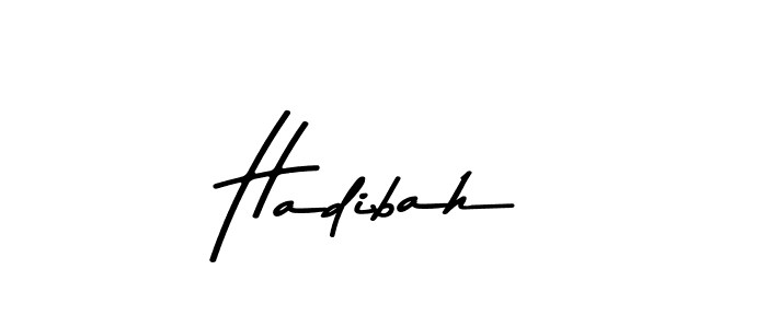Hadibah stylish signature style. Best Handwritten Sign (Asem Kandis PERSONAL USE) for my name. Handwritten Signature Collection Ideas for my name Hadibah. Hadibah signature style 9 images and pictures png