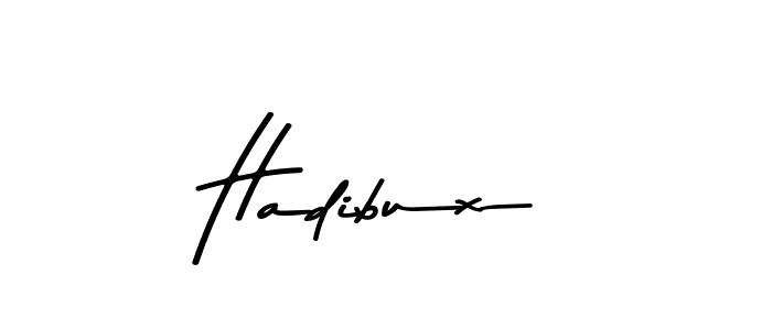 Use a signature maker to create a handwritten signature online. With this signature software, you can design (Asem Kandis PERSONAL USE) your own signature for name Hadibux. Hadibux signature style 9 images and pictures png