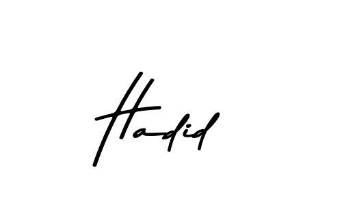 Create a beautiful signature design for name Hadid. With this signature (Asem Kandis PERSONAL USE) fonts, you can make a handwritten signature for free. Hadid signature style 9 images and pictures png