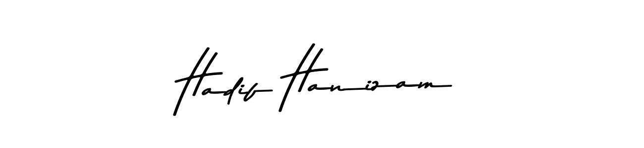 Use a signature maker to create a handwritten signature online. With this signature software, you can design (Asem Kandis PERSONAL USE) your own signature for name Hadif Hanizam. Hadif Hanizam signature style 9 images and pictures png