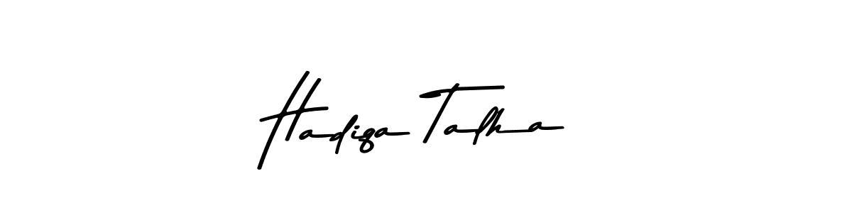 You should practise on your own different ways (Asem Kandis PERSONAL USE) to write your name (Hadiqa Talha) in signature. don't let someone else do it for you. Hadiqa Talha signature style 9 images and pictures png