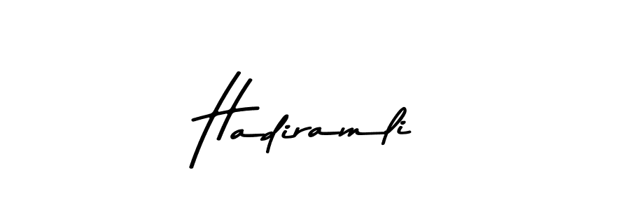 You should practise on your own different ways (Asem Kandis PERSONAL USE) to write your name (Hadiramli) in signature. don't let someone else do it for you. Hadiramli signature style 9 images and pictures png