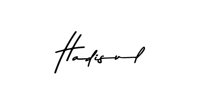 How to make Hadisul name signature. Use Asem Kandis PERSONAL USE style for creating short signs online. This is the latest handwritten sign. Hadisul signature style 9 images and pictures png