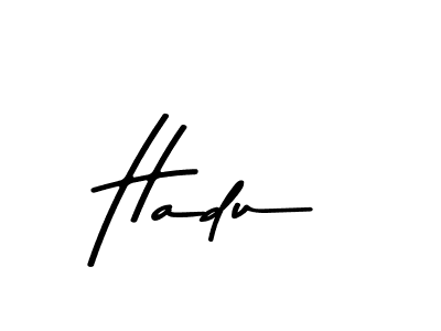 How to make Hadu signature? Asem Kandis PERSONAL USE is a professional autograph style. Create handwritten signature for Hadu name. Hadu signature style 9 images and pictures png