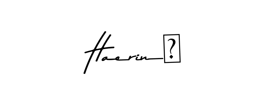 Design your own signature with our free online signature maker. With this signature software, you can create a handwritten (Asem Kandis PERSONAL USE) signature for name Haerin♡. Haerin♡ signature style 9 images and pictures png