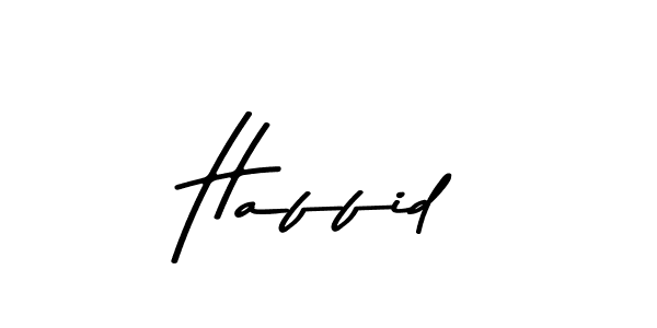 How to make Haffid name signature. Use Asem Kandis PERSONAL USE style for creating short signs online. This is the latest handwritten sign. Haffid signature style 9 images and pictures png