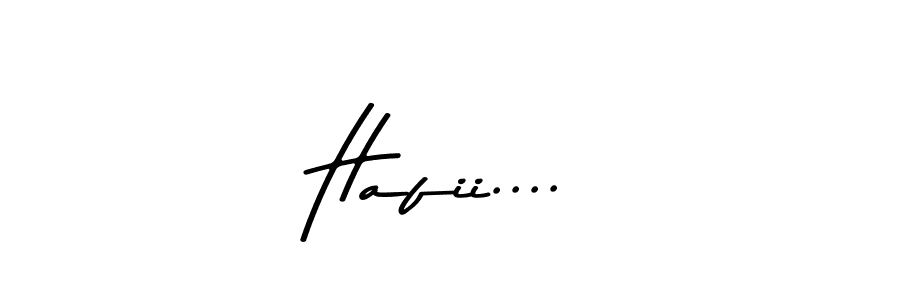 How to make Hafii.... signature? Asem Kandis PERSONAL USE is a professional autograph style. Create handwritten signature for Hafii.... name. Hafii.... signature style 9 images and pictures png