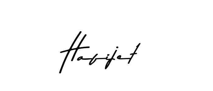 How to make Hafijet name signature. Use Asem Kandis PERSONAL USE style for creating short signs online. This is the latest handwritten sign. Hafijet signature style 9 images and pictures png