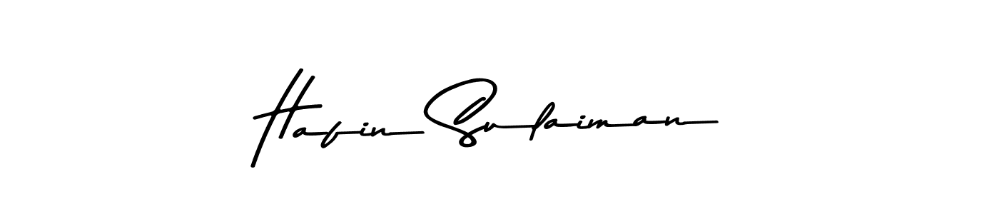 Create a beautiful signature design for name Hafin Sulaiman. With this signature (Asem Kandis PERSONAL USE) fonts, you can make a handwritten signature for free. Hafin Sulaiman signature style 9 images and pictures png