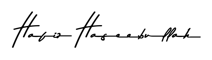 Discover the perfect balance of readability and style for Hafiz Haseebullah with Asem Kandis PERSONAL USE font. Create your dream signature today. Hafiz Haseebullah signature style 9 images and pictures png