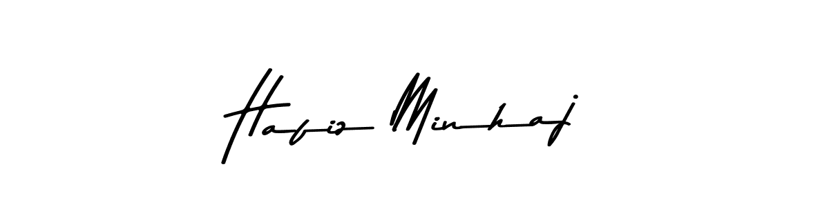 How to make Hafiz Minhaj name signature. Use Asem Kandis PERSONAL USE style for creating short signs online. This is the latest handwritten sign. Hafiz Minhaj signature style 9 images and pictures png