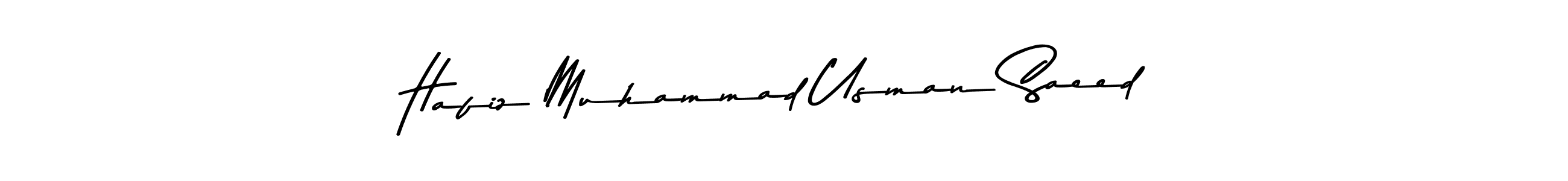 Create a beautiful signature design for name Hafiz Muhammad Usman Saeed. With this signature (Asem Kandis PERSONAL USE) fonts, you can make a handwritten signature for free. Hafiz Muhammad Usman Saeed signature style 9 images and pictures png