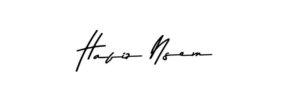 How to make Hafiz Nsem signature? Asem Kandis PERSONAL USE is a professional autograph style. Create handwritten signature for Hafiz Nsem name. Hafiz Nsem signature style 9 images and pictures png