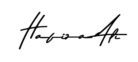 Give your name Hafiza Ali an exquisite flair with the Asem Kandis PERSONAL USE script font. Ideal for contracts, resumes, and formal letterheads. Hafiza Ali signature style 9 images and pictures png
