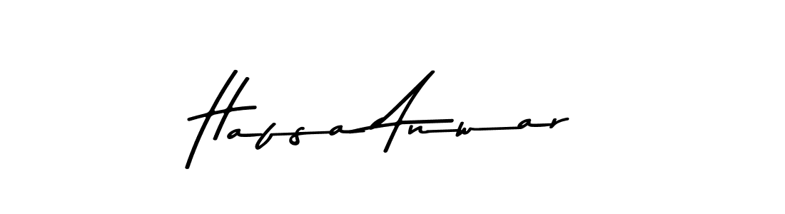 Hafsa Anwar stylish signature style. Best Handwritten Sign (Asem Kandis PERSONAL USE) for my name. Handwritten Signature Collection Ideas for my name Hafsa Anwar. Hafsa Anwar signature style 9 images and pictures png