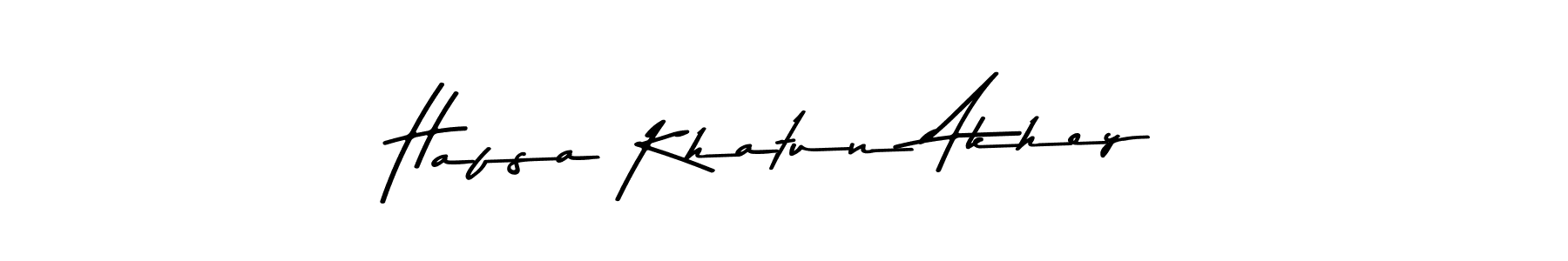 Make a beautiful signature design for name Hafsa Khatun Akhey. With this signature (Asem Kandis PERSONAL USE) style, you can create a handwritten signature for free. Hafsa Khatun Akhey signature style 9 images and pictures png