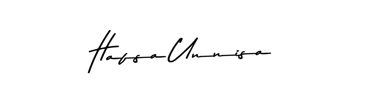 Design your own signature with our free online signature maker. With this signature software, you can create a handwritten (Asem Kandis PERSONAL USE) signature for name Hafsa Unnisa. Hafsa Unnisa signature style 9 images and pictures png