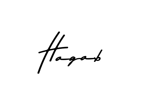 Hagab stylish signature style. Best Handwritten Sign (Asem Kandis PERSONAL USE) for my name. Handwritten Signature Collection Ideas for my name Hagab. Hagab signature style 9 images and pictures png