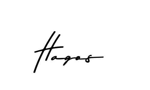 How to make Hagos name signature. Use Asem Kandis PERSONAL USE style for creating short signs online. This is the latest handwritten sign. Hagos signature style 9 images and pictures png