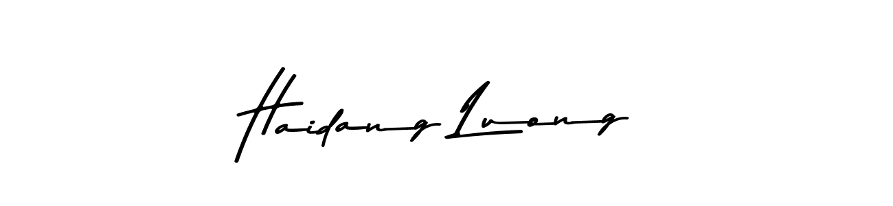 Also we have Haidang Luong name is the best signature style. Create professional handwritten signature collection using Asem Kandis PERSONAL USE autograph style. Haidang Luong signature style 9 images and pictures png