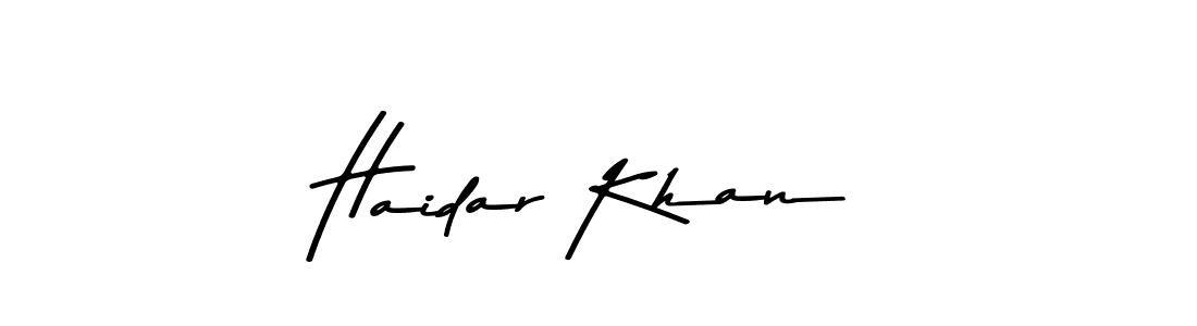 Also You can easily find your signature by using the search form. We will create Haidar Khan name handwritten signature images for you free of cost using Asem Kandis PERSONAL USE sign style. Haidar Khan signature style 9 images and pictures png