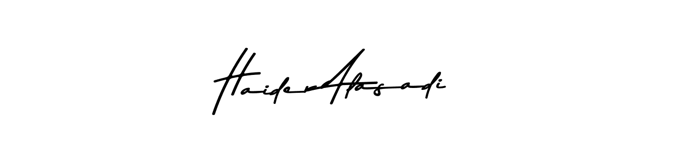 You should practise on your own different ways (Asem Kandis PERSONAL USE) to write your name (Haider Alasadi) in signature. don't let someone else do it for you. Haider Alasadi signature style 9 images and pictures png