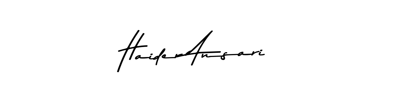 The best way (Asem Kandis PERSONAL USE) to make a short signature is to pick only two or three words in your name. The name Haider Ansari include a total of six letters. For converting this name. Haider Ansari signature style 9 images and pictures png