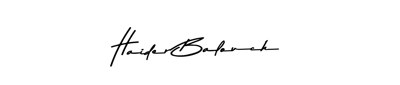 Check out images of Autograph of Haider Balouch name. Actor Haider Balouch Signature Style. Asem Kandis PERSONAL USE is a professional sign style online. Haider Balouch signature style 9 images and pictures png