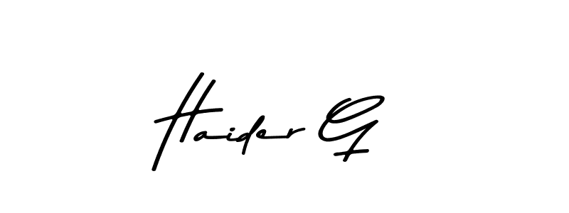 How to Draw Haider G signature style? Asem Kandis PERSONAL USE is a latest design signature styles for name Haider G. Haider G signature style 9 images and pictures png