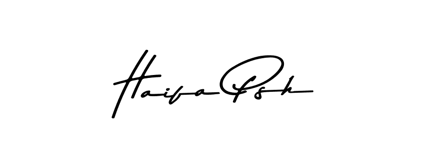 Here are the top 10 professional signature styles for the name Haifa Psh. These are the best autograph styles you can use for your name. Haifa Psh signature style 9 images and pictures png