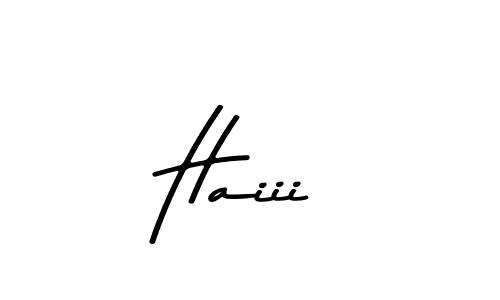 Design your own signature with our free online signature maker. With this signature software, you can create a handwritten (Asem Kandis PERSONAL USE) signature for name Haiii. Haiii signature style 9 images and pictures png