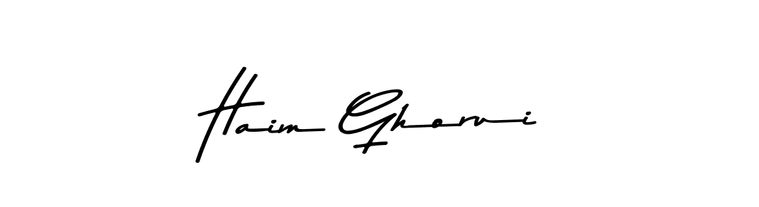 Also You can easily find your signature by using the search form. We will create Haim Ghorui name handwritten signature images for you free of cost using Asem Kandis PERSONAL USE sign style. Haim Ghorui signature style 9 images and pictures png