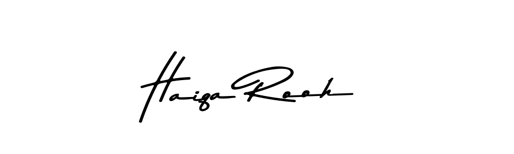 Create a beautiful signature design for name Haiqa Rooh. With this signature (Asem Kandis PERSONAL USE) fonts, you can make a handwritten signature for free. Haiqa Rooh signature style 9 images and pictures png