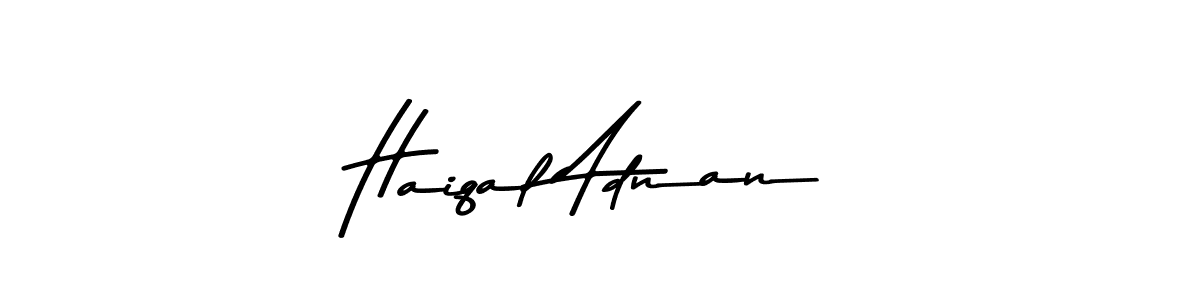 You should practise on your own different ways (Asem Kandis PERSONAL USE) to write your name (Haiqal Adnan) in signature. don't let someone else do it for you. Haiqal Adnan signature style 9 images and pictures png