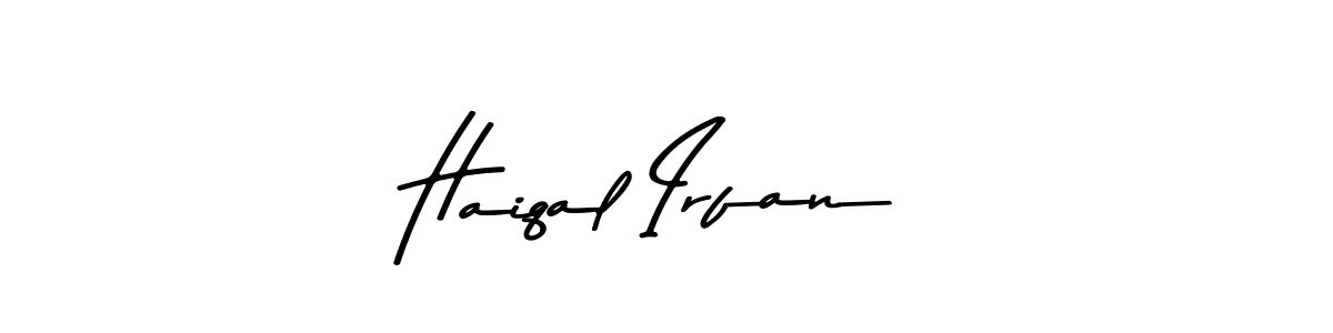 Use a signature maker to create a handwritten signature online. With this signature software, you can design (Asem Kandis PERSONAL USE) your own signature for name Haiqal Irfan. Haiqal Irfan signature style 9 images and pictures png