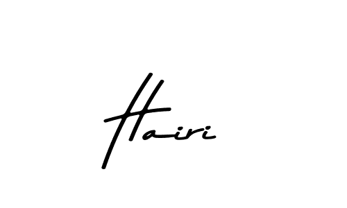 Create a beautiful signature design for name Hairi. With this signature (Asem Kandis PERSONAL USE) fonts, you can make a handwritten signature for free. Hairi signature style 9 images and pictures png