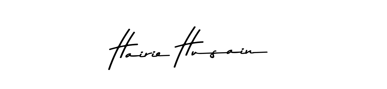 Also You can easily find your signature by using the search form. We will create Hairie Husain name handwritten signature images for you free of cost using Asem Kandis PERSONAL USE sign style. Hairie Husain signature style 9 images and pictures png