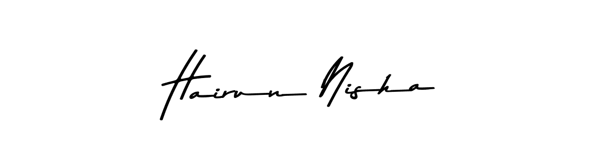 Make a beautiful signature design for name Hairun Nisha. Use this online signature maker to create a handwritten signature for free. Hairun Nisha signature style 9 images and pictures png