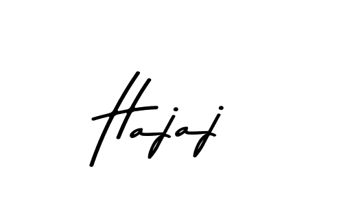 Design your own signature with our free online signature maker. With this signature software, you can create a handwritten (Asem Kandis PERSONAL USE) signature for name Hajaj. Hajaj signature style 9 images and pictures png
