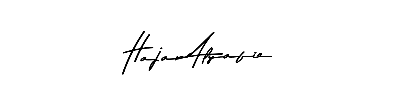 Hajar Alyafie stylish signature style. Best Handwritten Sign (Asem Kandis PERSONAL USE) for my name. Handwritten Signature Collection Ideas for my name Hajar Alyafie. Hajar Alyafie signature style 9 images and pictures png