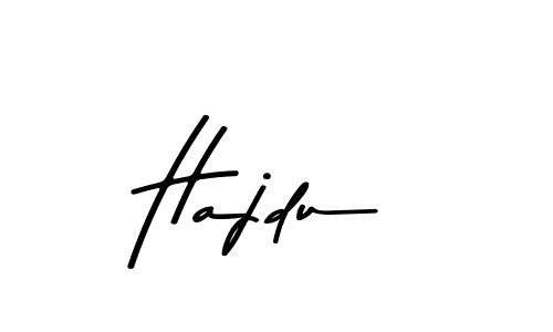 How to make Hajdu name signature. Use Asem Kandis PERSONAL USE style for creating short signs online. This is the latest handwritten sign. Hajdu signature style 9 images and pictures png