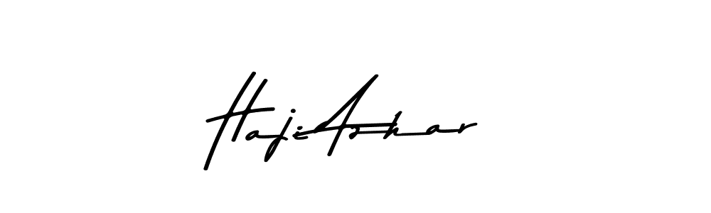 The best way (Asem Kandis PERSONAL USE) to make a short signature is to pick only two or three words in your name. The name Haji Azhar include a total of six letters. For converting this name. Haji Azhar signature style 9 images and pictures png