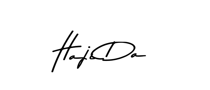 Design your own signature with our free online signature maker. With this signature software, you can create a handwritten (Asem Kandis PERSONAL USE) signature for name Haji Da. Haji Da signature style 9 images and pictures png